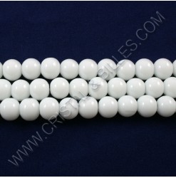 Glass round White, 08mm -...