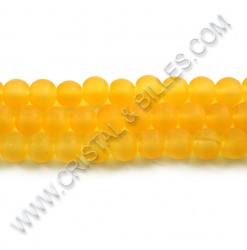 Glass round matte Yellow...