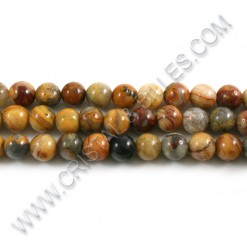 Agate crazy Brun, 08mm -...